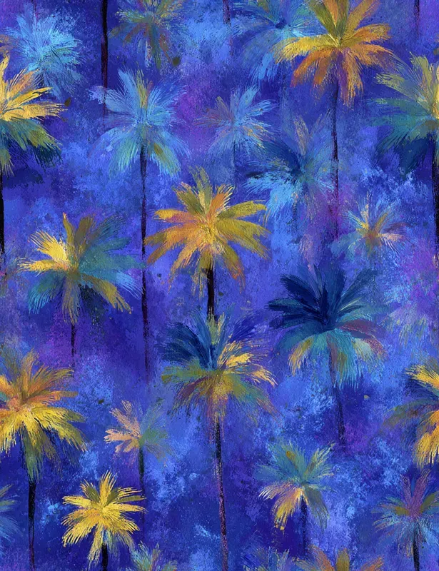 Impressionist Blue Sky Seamless Patterns