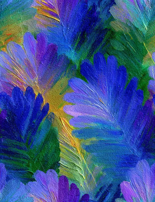 Impressionist Blue Sky Seamless Patterns