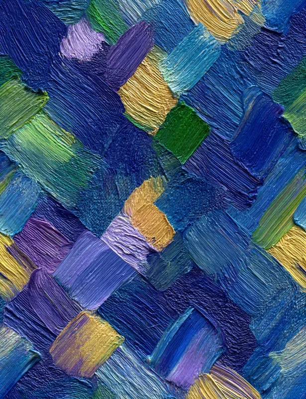 Impressionist Blue Sky Seamless Patterns