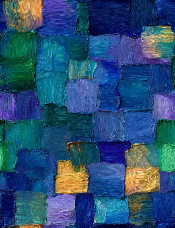 Impressionist Blue Sky Seamless Patterns