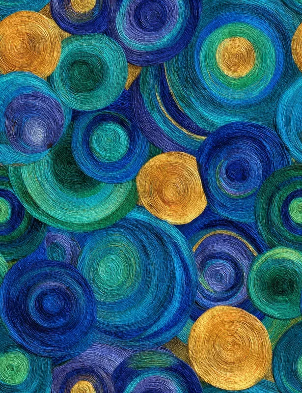 Impressionist Blue Sky Seamless Patterns