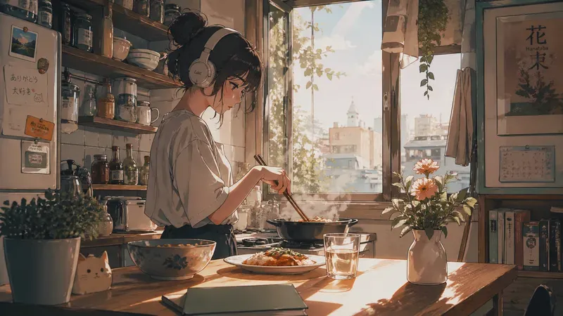 Lofi Anime Scenes Cozy Lofi Anime Girls