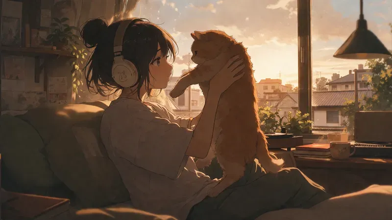 Lofi Anime Scenes Cozy Lofi Anime Girls