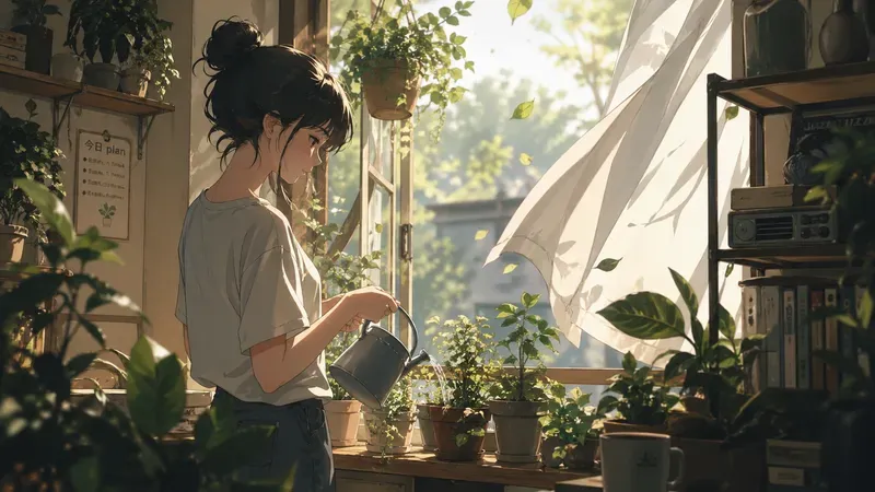 Lofi Anime Scenes Cozy Lofi Anime Girls