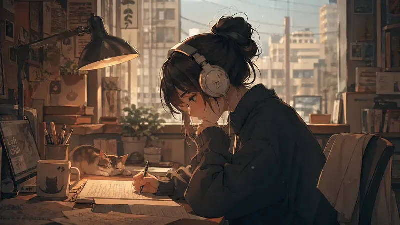 Lofi Anime Scenes Cozy Lofi Anime Girls
