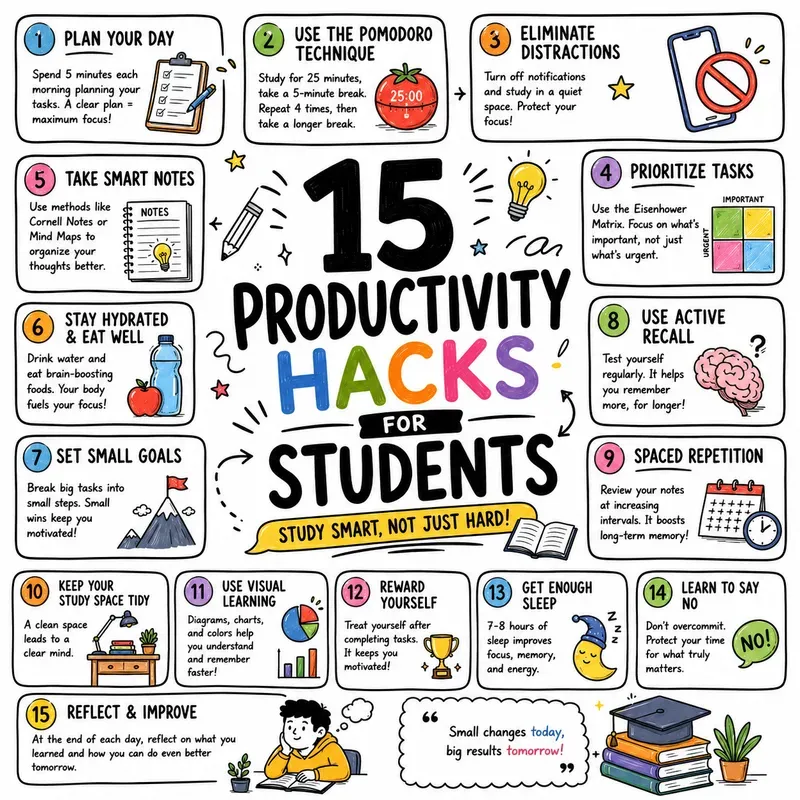Cute Handdrawn Educational Infographics
