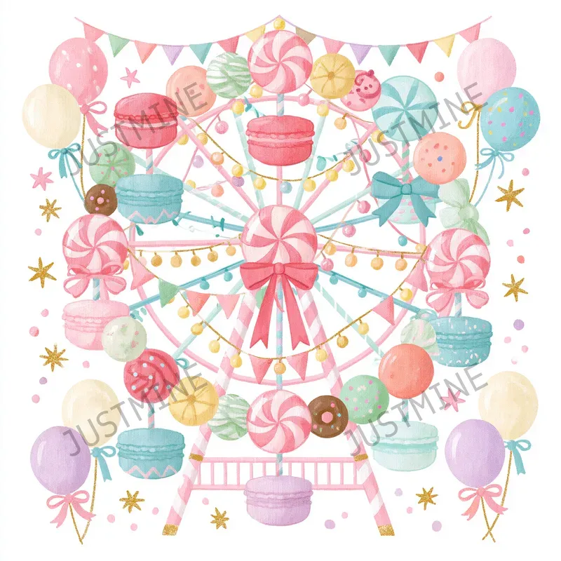 Sweet Birthday Party Cliparts