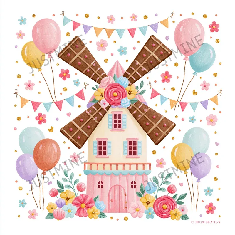 Sweet Birthday Party Cliparts