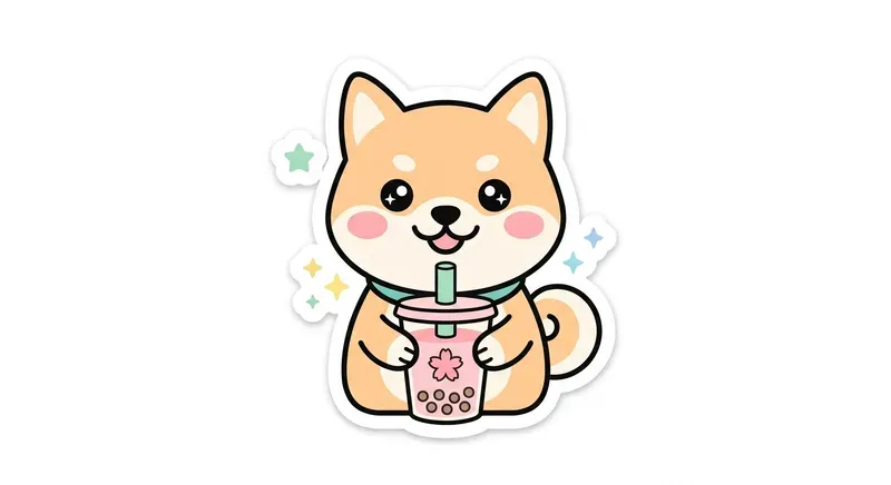 Kawaii Pastel Diecut Sticker Generator