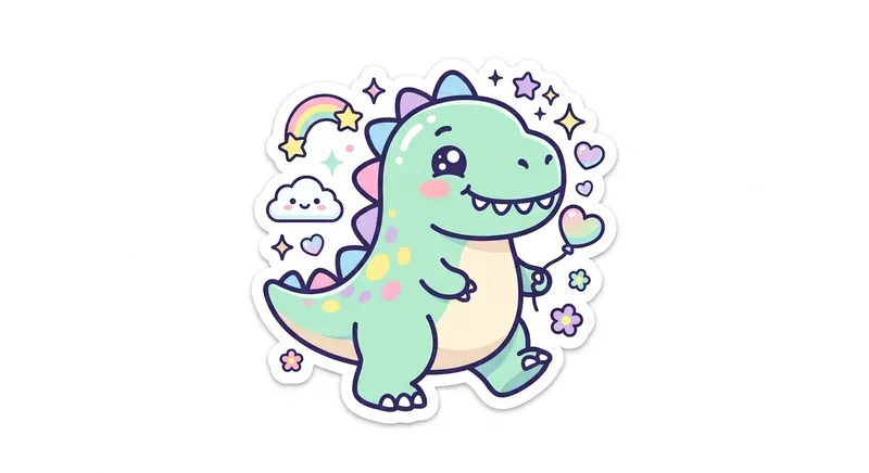 Kawaii Pastel Diecut Sticker Generator