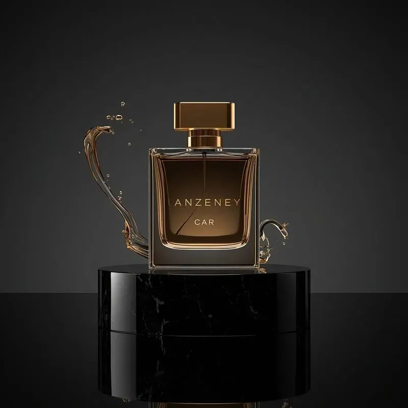 Luxury Perfume Bottles Onyx Podiums