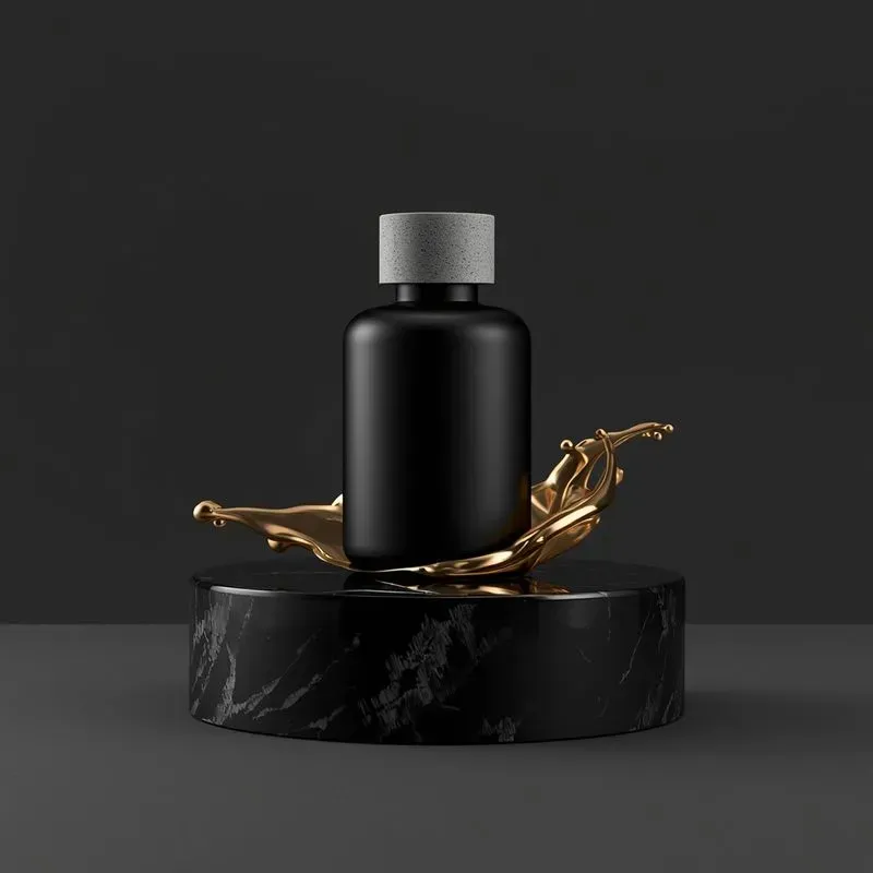 Luxury Perfume Bottles Onyx Podiums