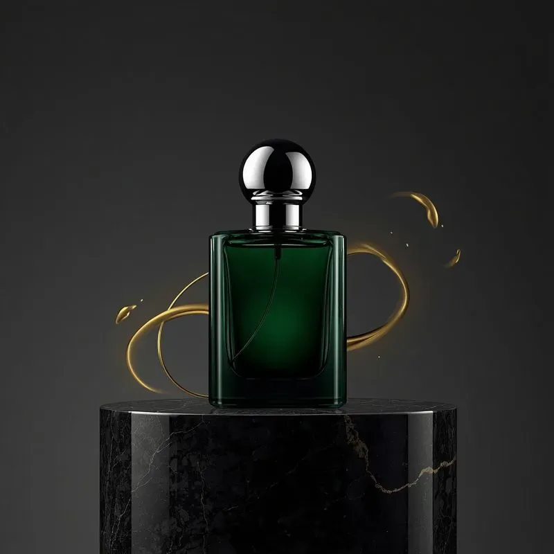 Luxury Perfume Bottles Onyx Podiums