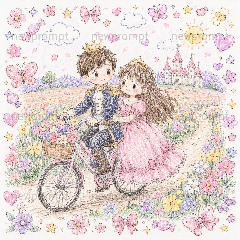 Cute Romantic Child Drawings