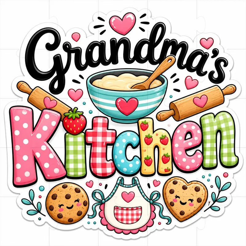 Playful Typography Sticker Designs