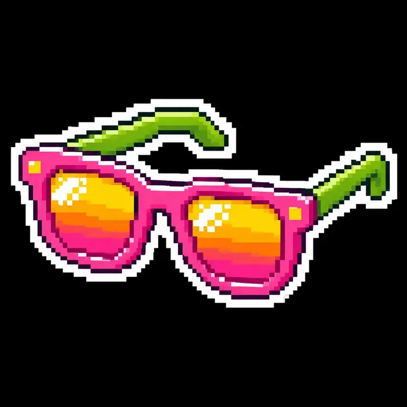 Plural: Pixel Art Sticker Design Summers
