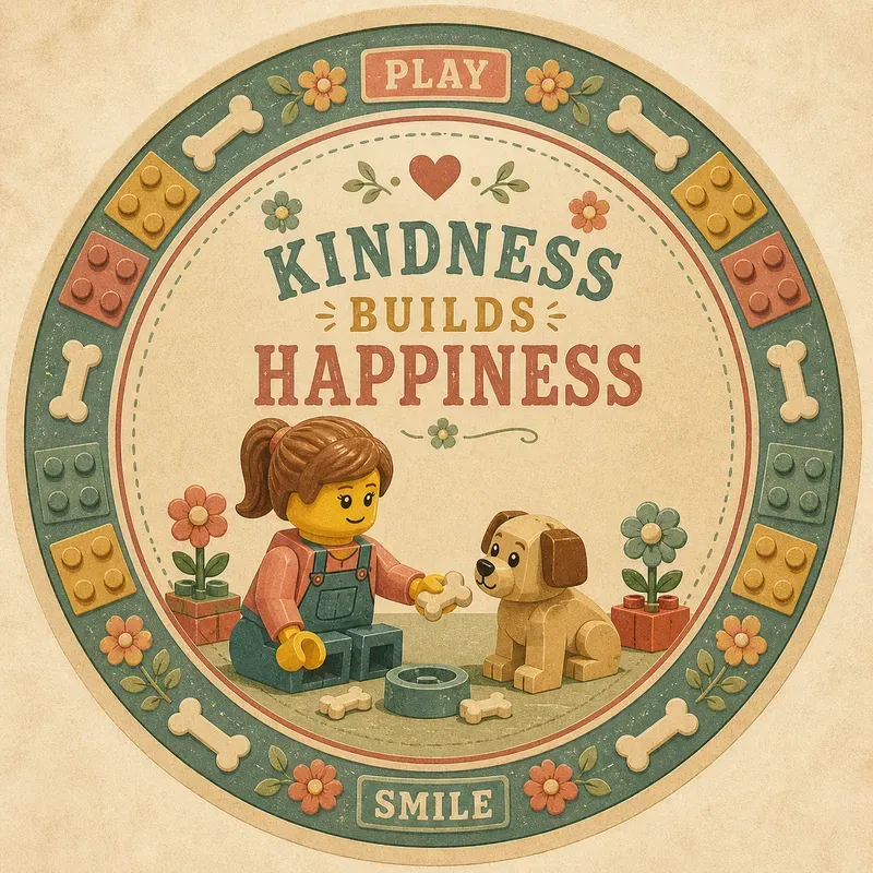 Vintage Lego Toy Label Art