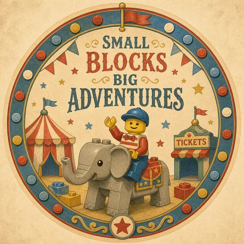Vintage Lego Toy Label Art