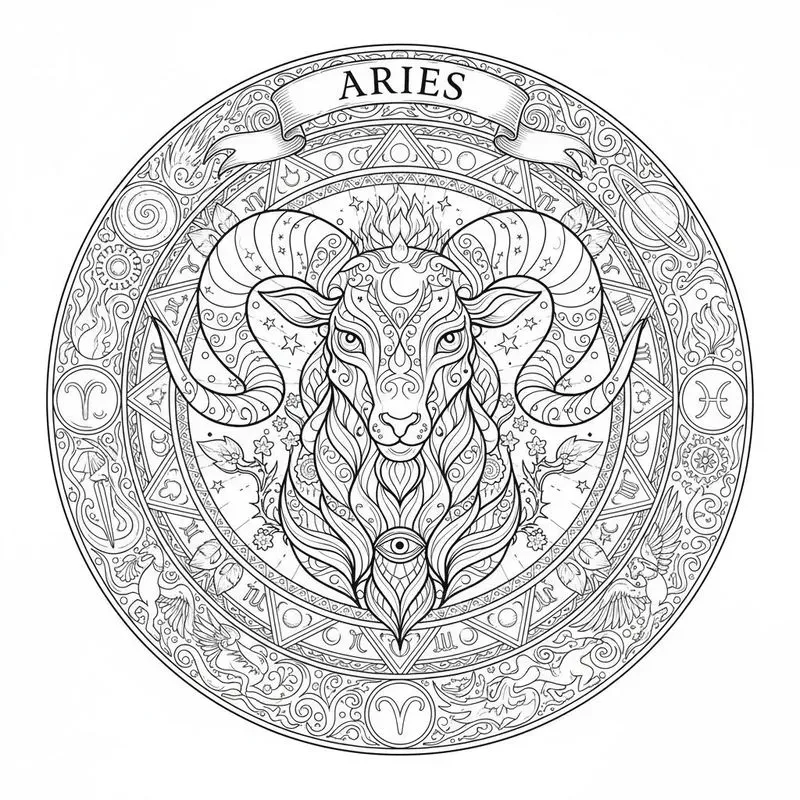 Zodiac Astrology Coloring Book Pages