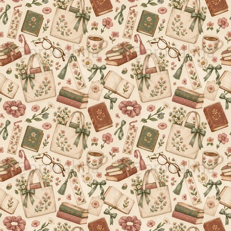 Cozy College Life Seamless Patterns