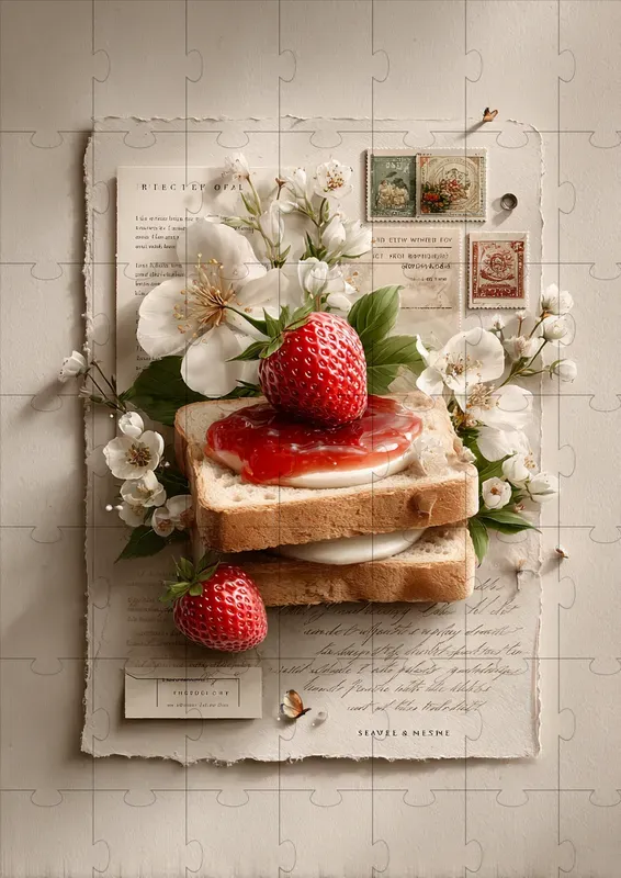 Elegant Gourmet Scrapbook Illustrations