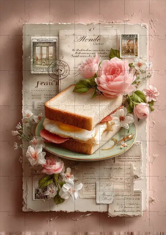 Elegant Gourmet Scrapbook Illustrations