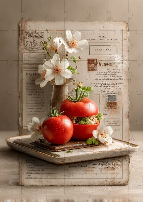 Elegant Gourmet Scrapbook Illustrations