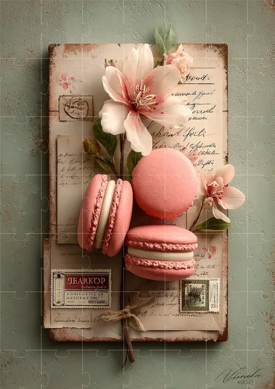 Elegant Gourmet Scrapbook Illustrations