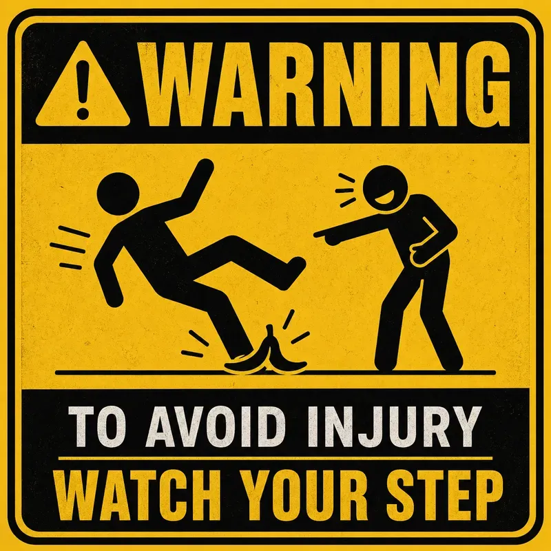 Minimalist Funny Warning Poster Packs