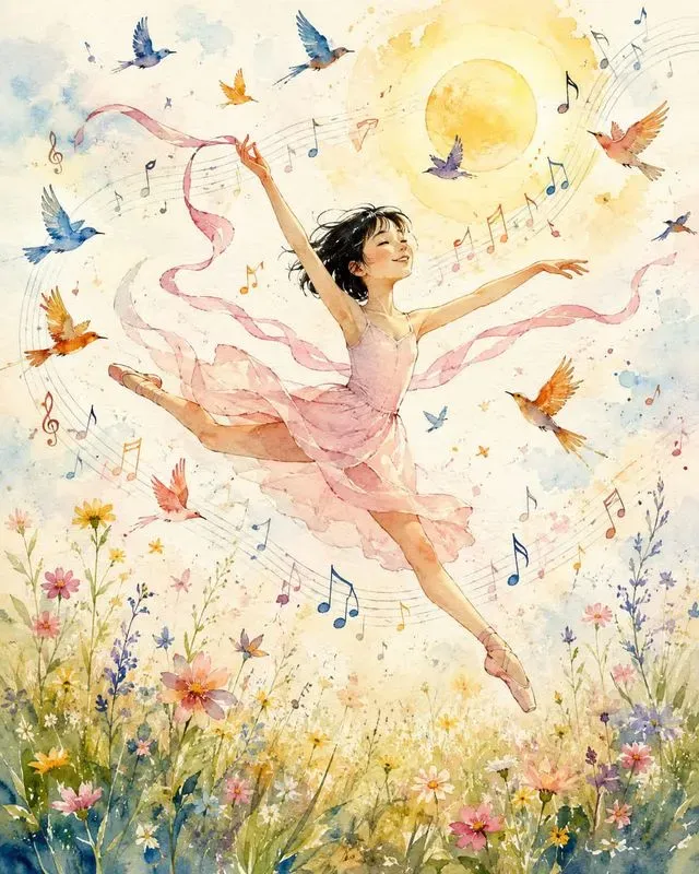 Joyful Watercolor Movements