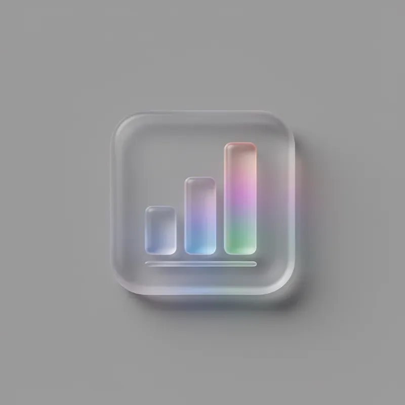 Clean Corporate Glassmorphism 3D Icons