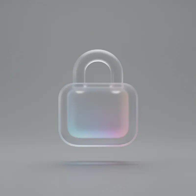 Clean Corporate Glassmorphism 3D Icons