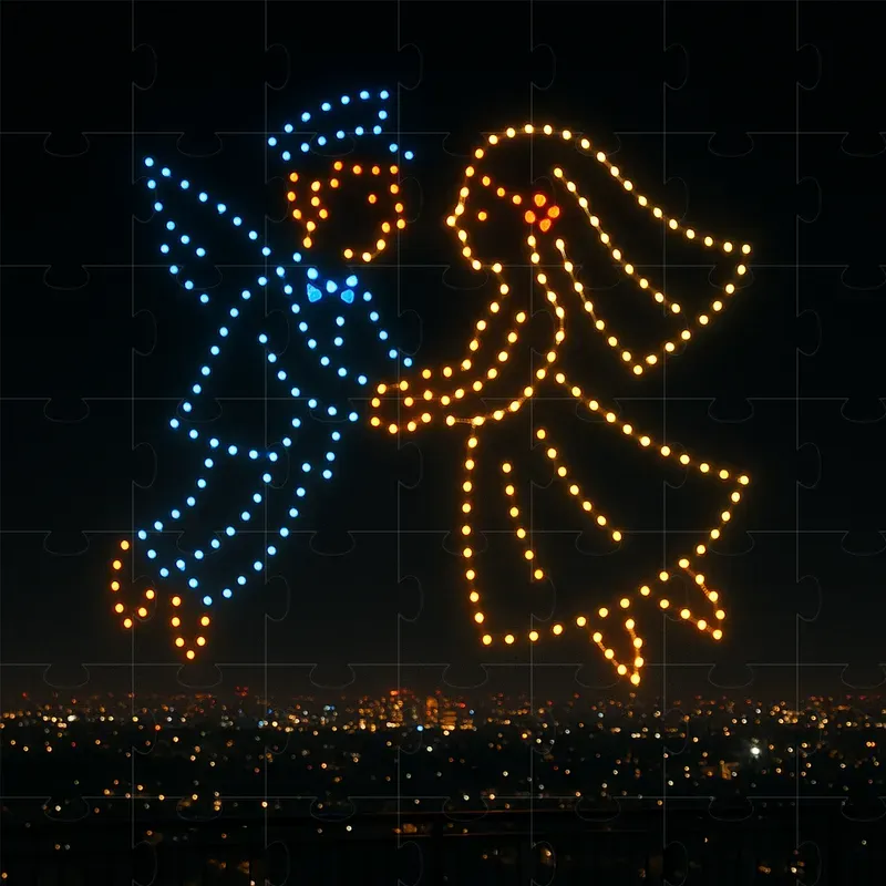 Drone Light Show Art