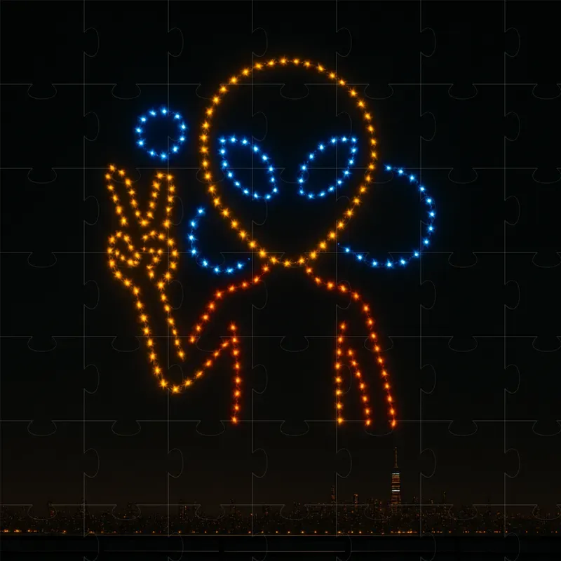 Drone Light Show Art