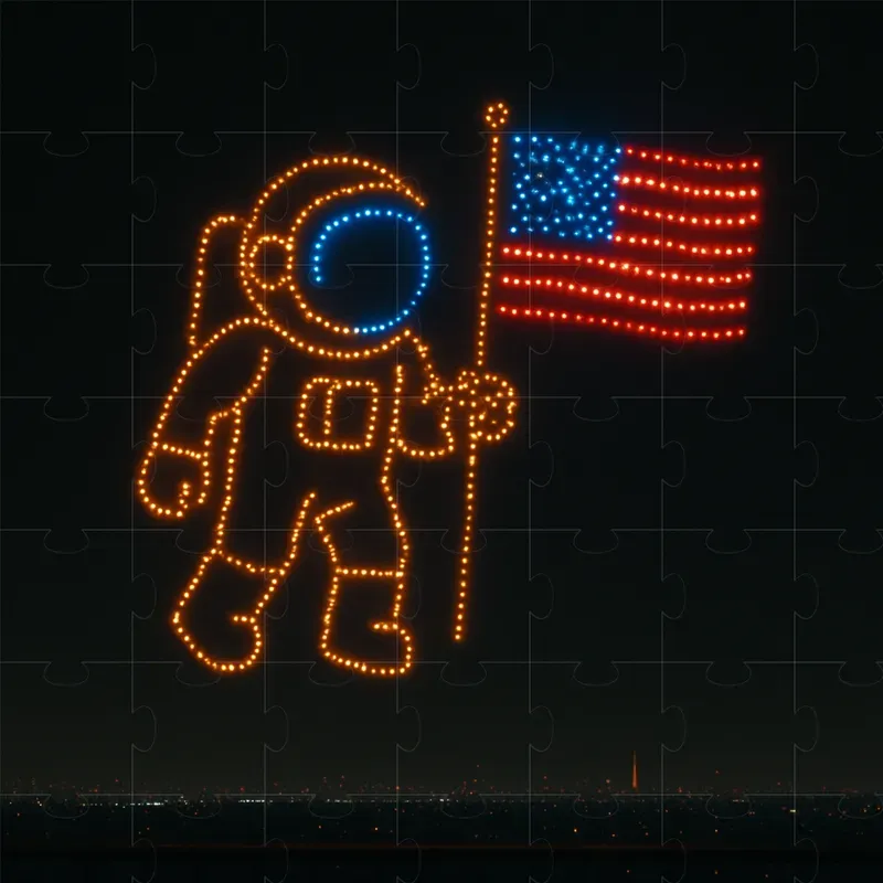 Drone Light Show Art