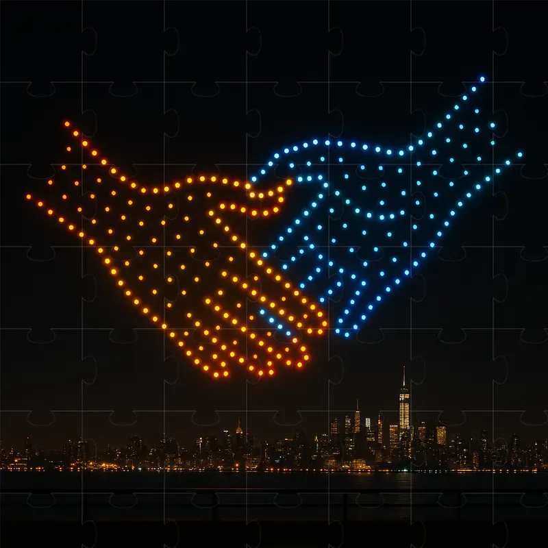 Drone Light Show Art