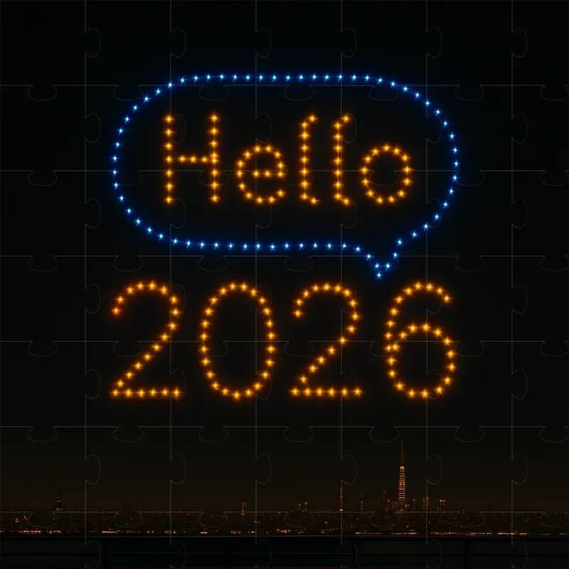 Drone Light Show Art