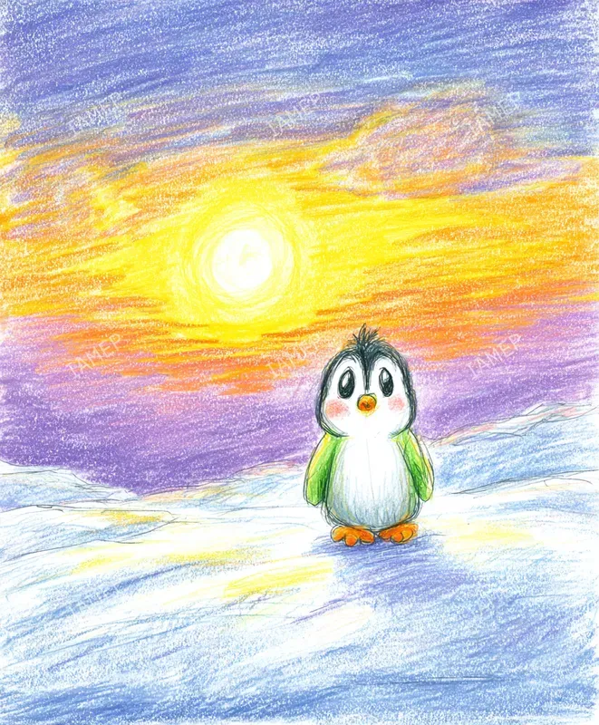 Crayon Storybook Animal Scenes