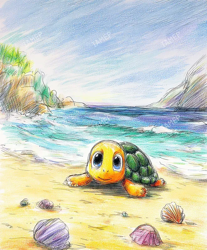 Crayon Storybook Animal Scenes