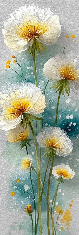 Watercolor Botanicals Bookmarks