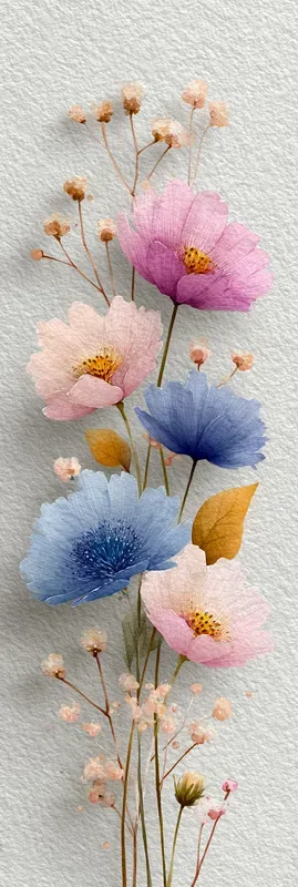 Watercolor Botanicals Bookmarks