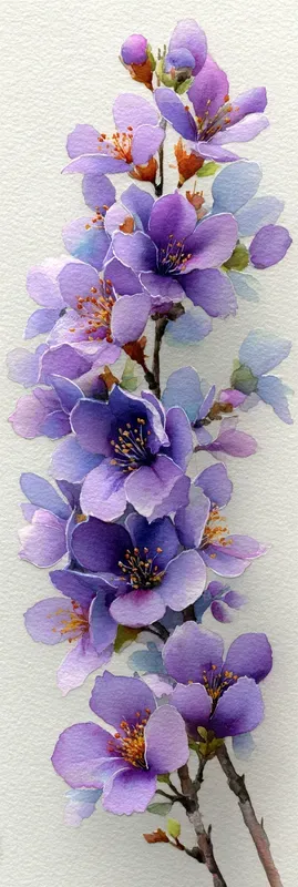 Watercolor Botanicals Bookmarks