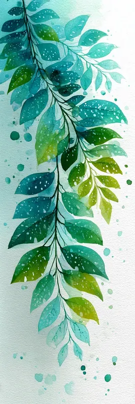 Watercolor Botanicals Bookmarks