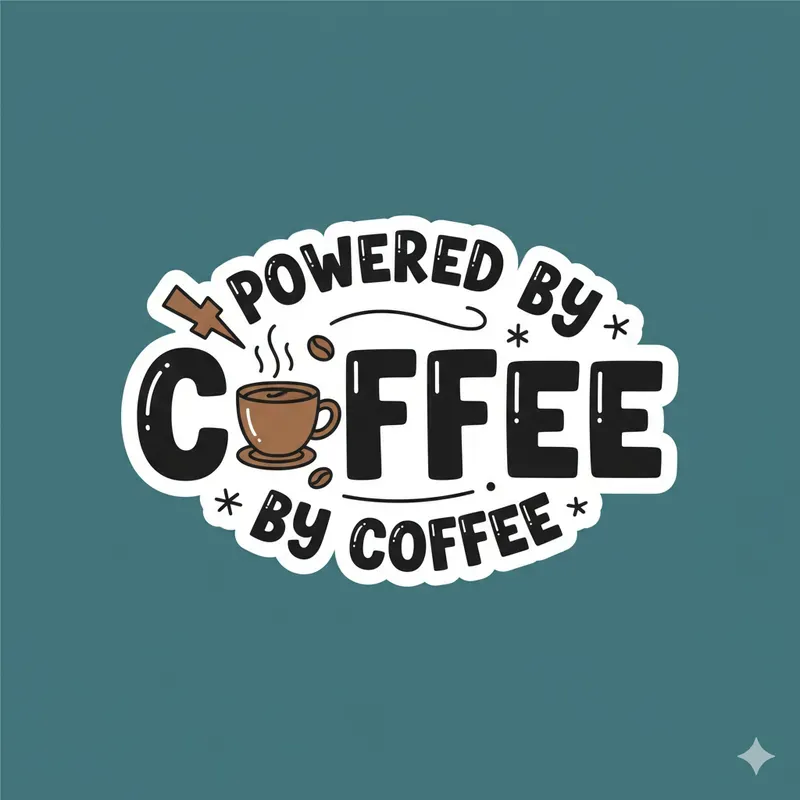 Clean Vector Quote Stickers