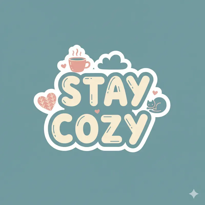 Clean Vector Quote Stickers