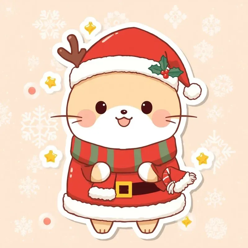 Kawaii Characters Christmas Cheer