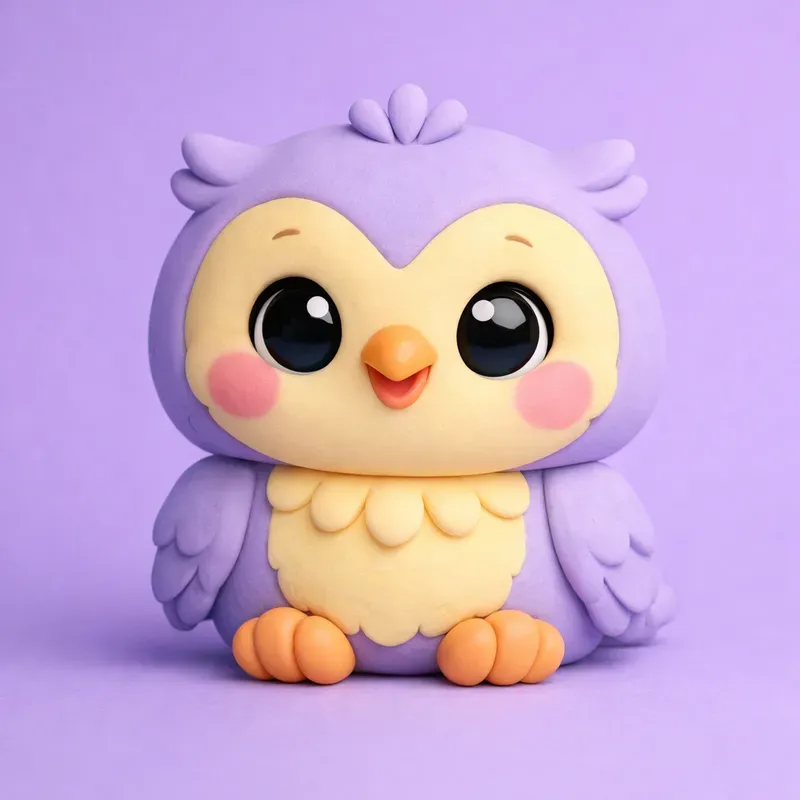Cute 3D Pastel Claymation Animal Characters