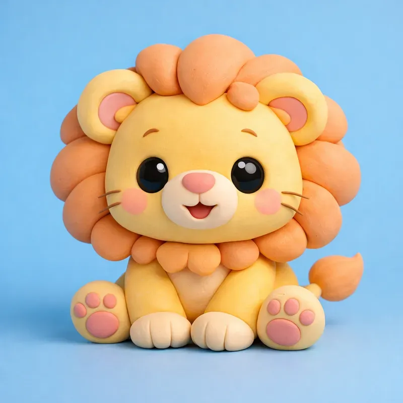 Cute 3D Pastel Claymation Animal Characters
