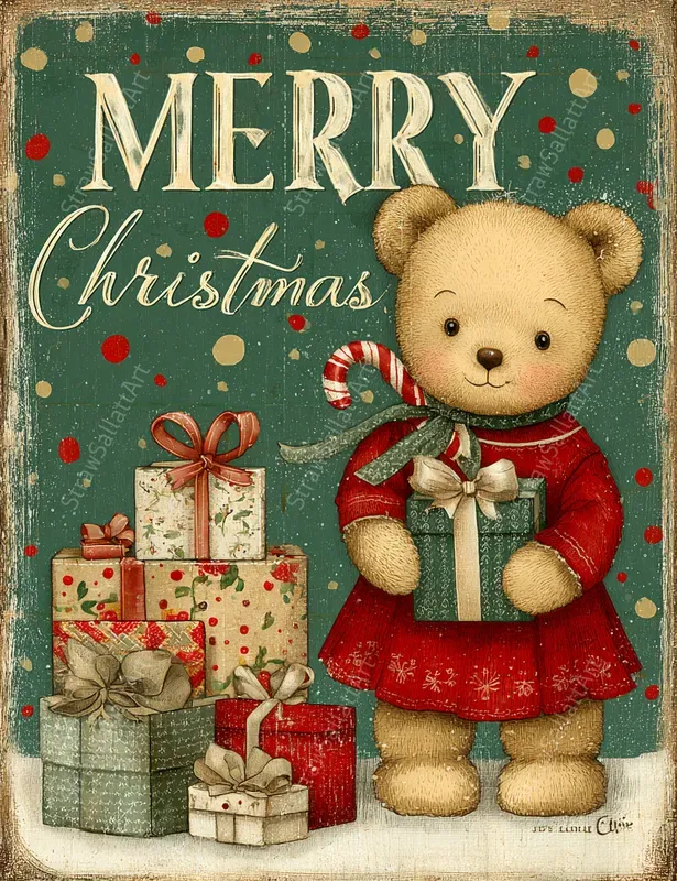 Merry Christmas Junk Journal Cards