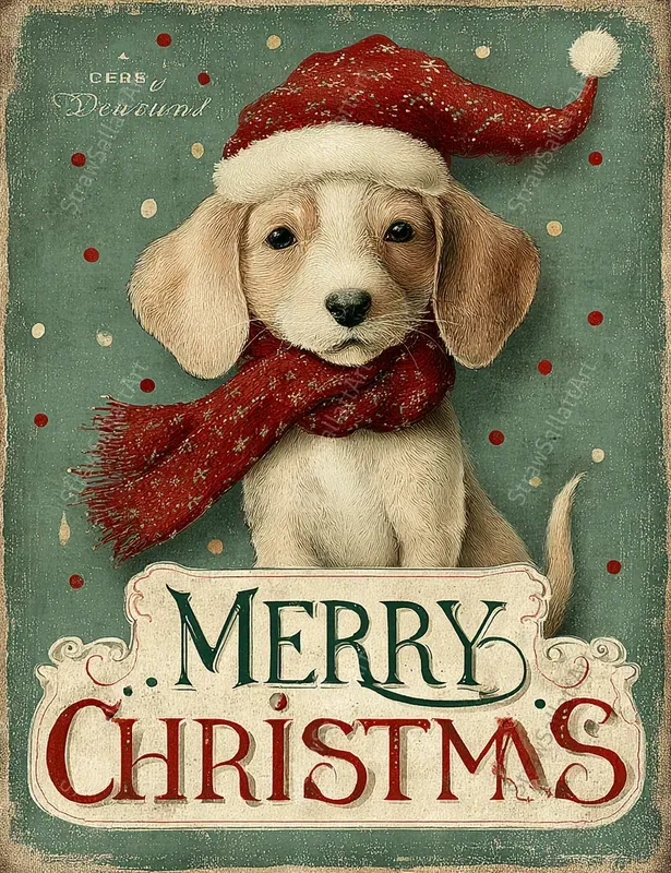 Merry Christmas Junk Journal Cards
